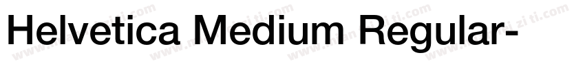 Helvetica Medium Regular字体转换
